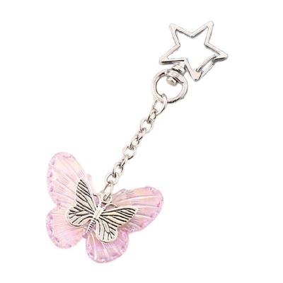Aesthetic Keychains Purse Handbag Backpack Bag Pendant Charms Butterfly Keychains Charms Car Keyring for Women Girls