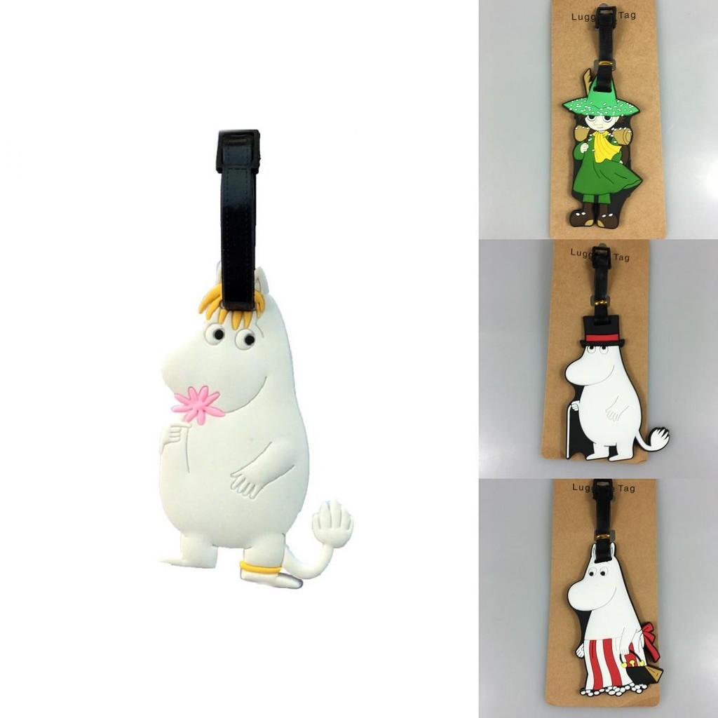 Moomin Anime Nilpferd Vogelscheuche PVC Weicher Kofferanhänger für Reisen und Packen