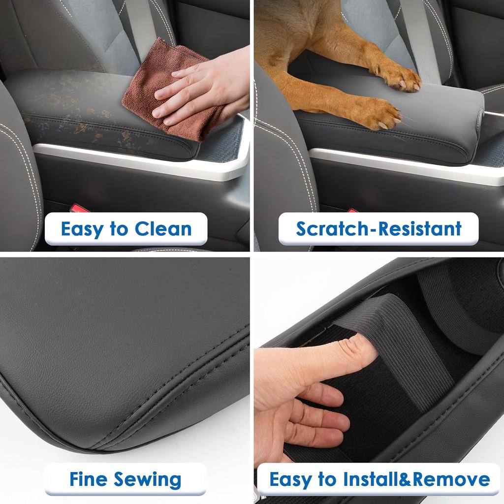 2025 2026 Terrain Center Console Cover for GMC Terrain (Elevation/Denali/AT4), Waterproof &Comfy Leather 2025 Terrain Console Armrest Cover 2026