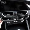 For Alfa Romeo Giulia Stelvio 2017 2018 ABS Carbon Fiber Car Interior Center Console Air Conditioning Vent Frame Trim