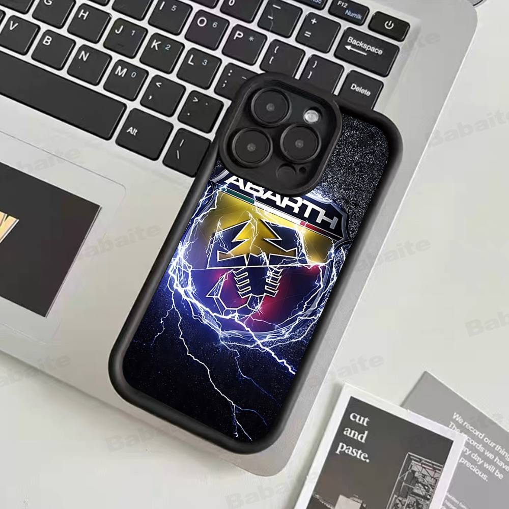 A-AbarthS-S Logo Phone Case For IPhone 17 16 15 14 13 12 11 Pro Max Mini Plus Soft TPU Back Cover iPhone 13 pro