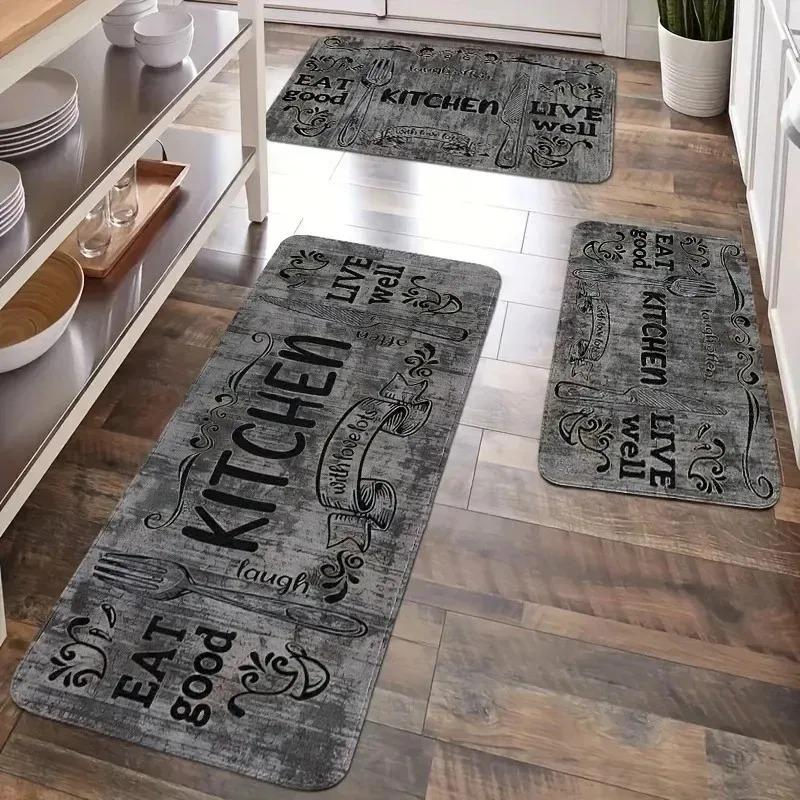 1PC Jigsaw Cats Pattern Door Mats Kitchen Rugs Non-Slip Pop Design Living Room Rugs Bath Mat Carpet for Home Sink Laundry Decor