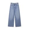 Women's Clothing Women's Double Collar Waist High Waist Wide Leg Jeans