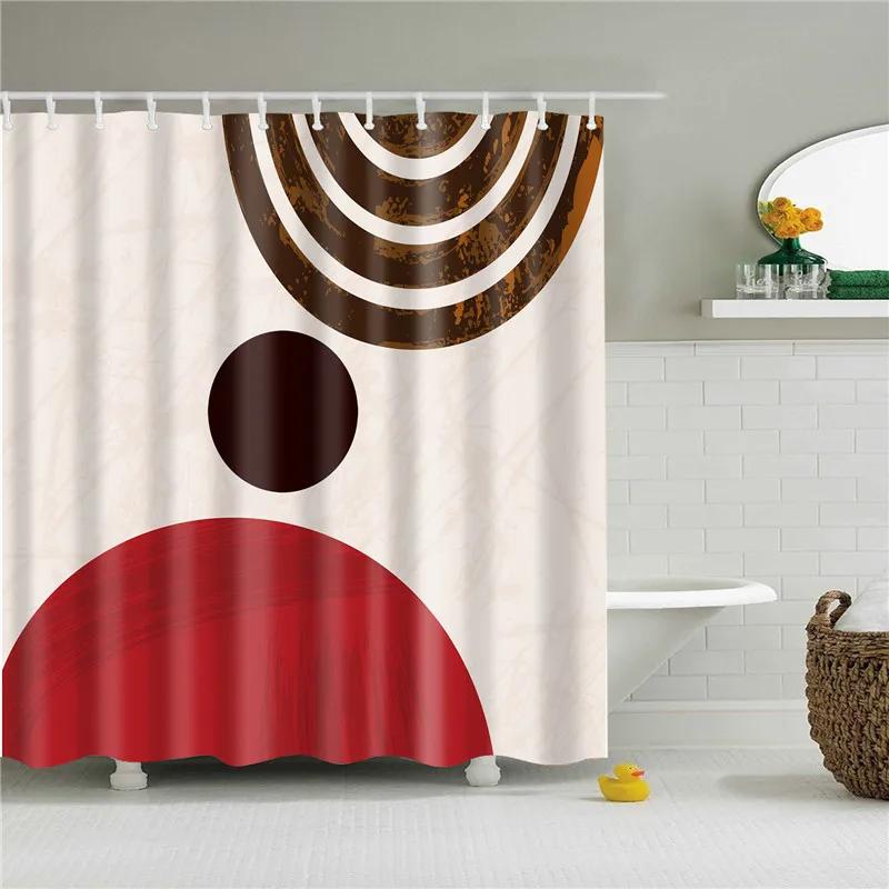 African Shower Curtain Different Types of Africa American Women Beauty Sexy Prints Fabric Polyester Bathroom Curtains with Hooks
