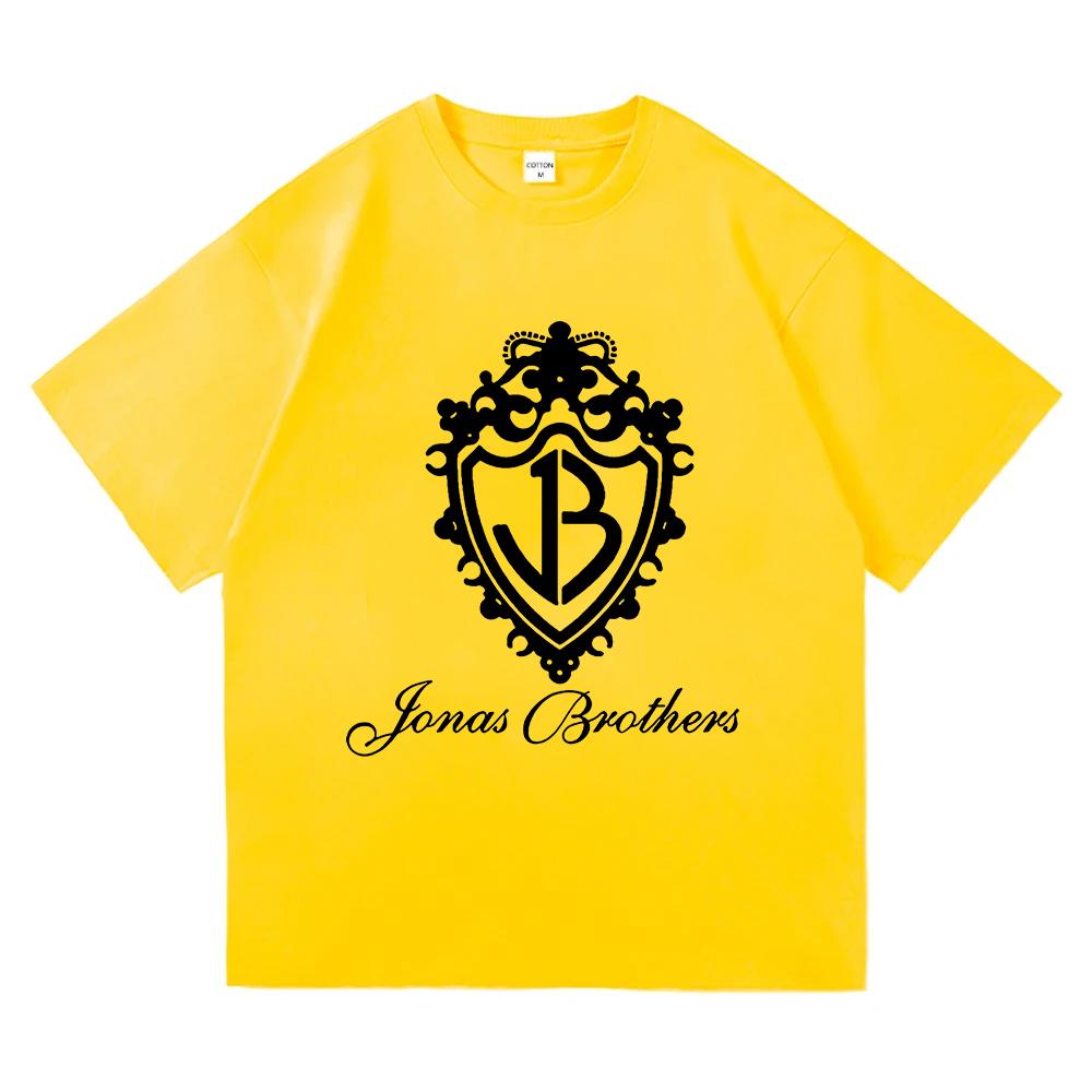 

Jonas Brothers Classic Logo T-Shirt Graphic Print T Shirts Unisex Women Crewneck Cotton Tees New Streetweat Fashion Oversized Tops 4XL