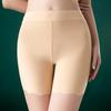 Women's High-Waist Ice Silk Seamless Safety Panties - Summer Style, Plus Size, Anti-Exposure 