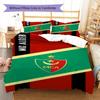 Mouloudia Club Alger MCA Pattern Bedding Set Quilt Cover Pillowcase Home Decor Gift (1 * duvet cover + 2 * pillowcase, without cor