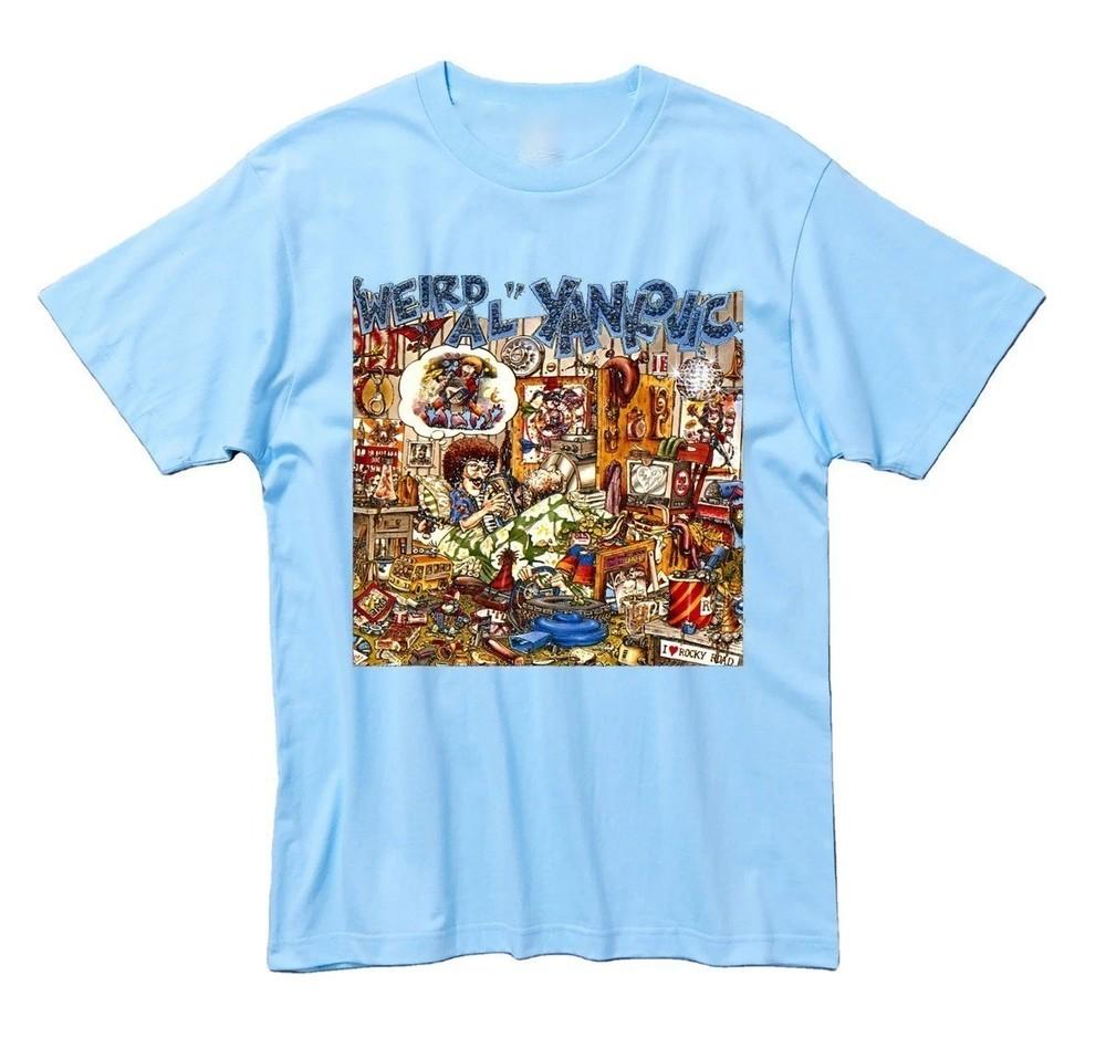 

New Weird Al Yankovic Short Sleeve Light Blue Shirt S to 5XL SN330 Unisex T-Shirt XL