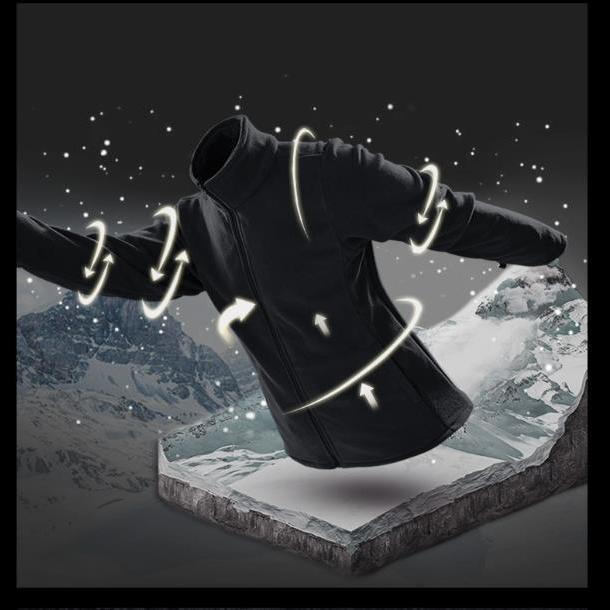 Women's 3 In 1 Thick Hiking Jacket Fleece Waterproof Winter Windbreaker Outdoor Warm Camping Jacket Women Windproof Coat