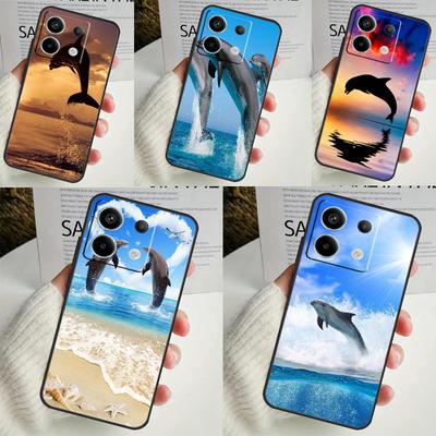 Husă cu Animal Delfin Pentru Xiaomi Redmi Note 12 11 10 9 8 13 Pro Plus 12S 11S 10S 9S 10A 9C 10C 12C 13C
