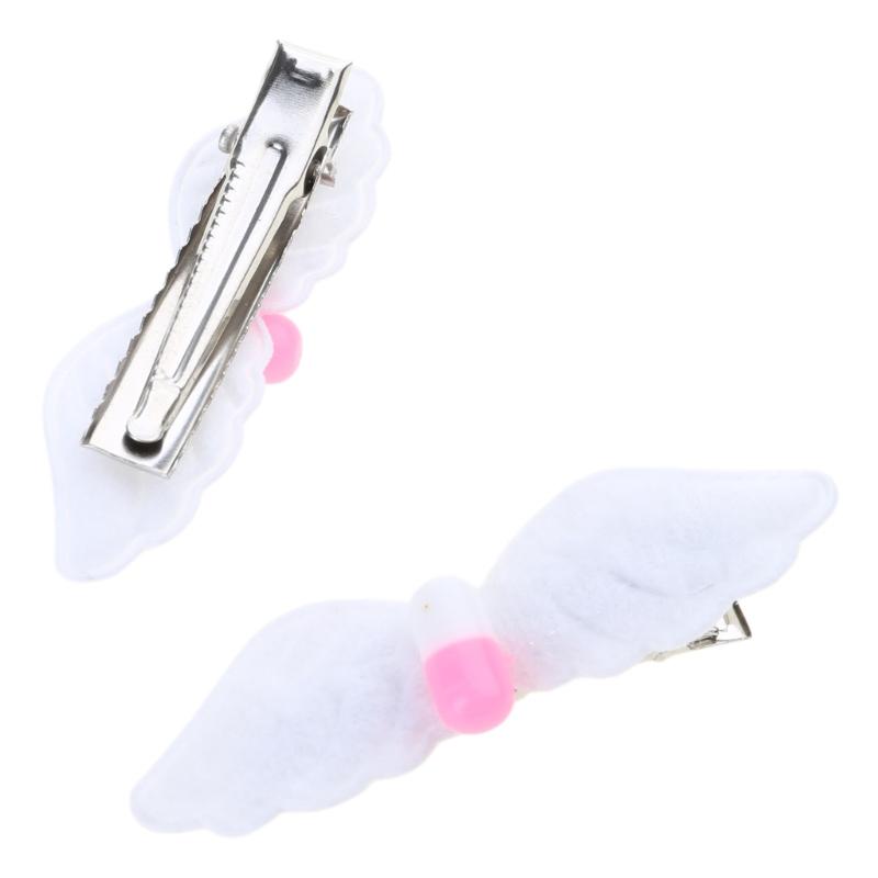 2pcs Lovely Pill Star Wings Hair Clip Hairpins Fashion Hair Barrettes Sweet Headpiece Hair Accessories for Women Girls