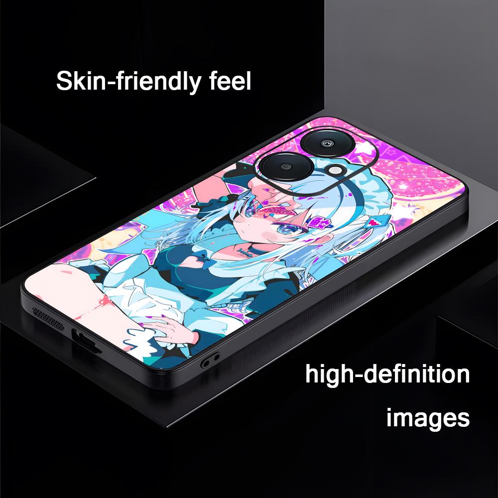

Gawr gura Virtual Singer Phone Case For Xiaomi Redmi 14C 13C 12C Note14 13 12 11 10 Pro Plus S Soft Black Phone Cover Redmi Note 12 4G