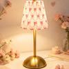 Metal Base Pleated Desk Lamp Fabric Shade Dimmable Touch Bedside Lamp USB Charging 3 Color Lights LED Night Light Bedroom