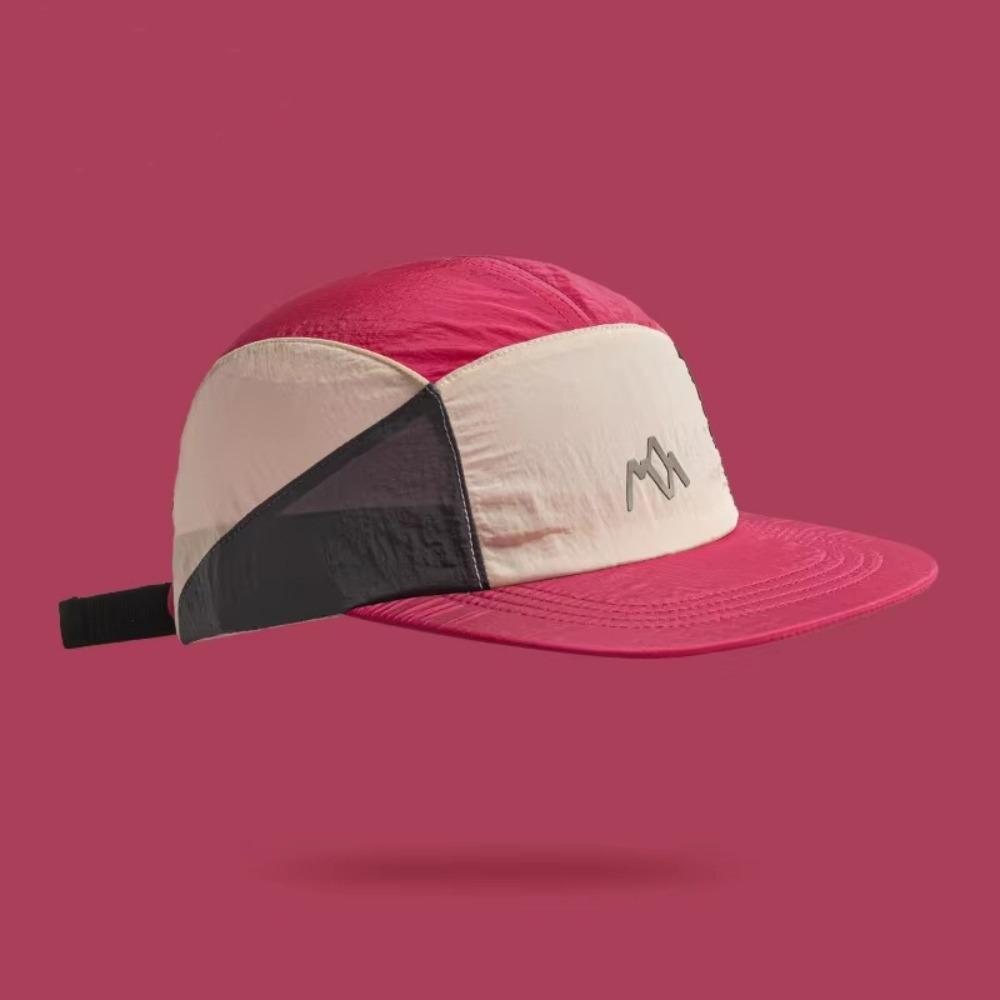 Fashion 5-panel Camping Hats Japanese Style Quick-drying Flat Brim Baseball Cap Adjustable Thin Sunshade Cap Unisex