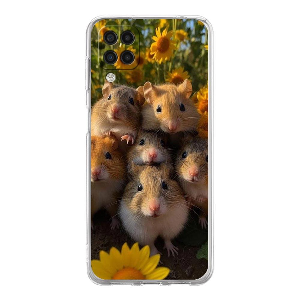 Phone Case For Samsung A54 A52 A50 A70 A10 A30 A40 A20S A20E A02S A12 A14 A22 A24 A42 A34 A32 5G A04s Cover Animal selfie art