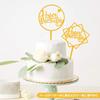 Paready 12-teiliges Kuchenaufsatz-Set, Geburtstagskuchendekorationen, Kuchensteckkarte, Happy Birthday, Dekorationen (Gold)