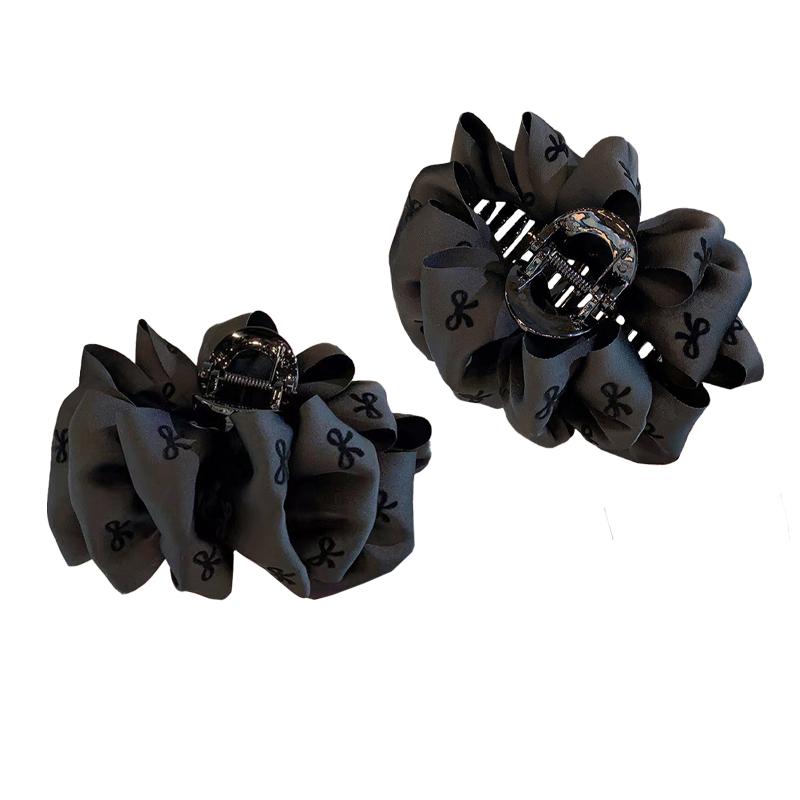 Französische Retro-Bubble-Schleife Krallenclip Damen Hai-Haarspange Haaraccessoires