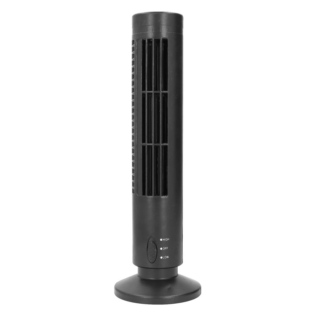 Tower Fan USB Bladeless 2 Speeds Quiet Energy Saving Portable Tower Cooling Fan for Home Use