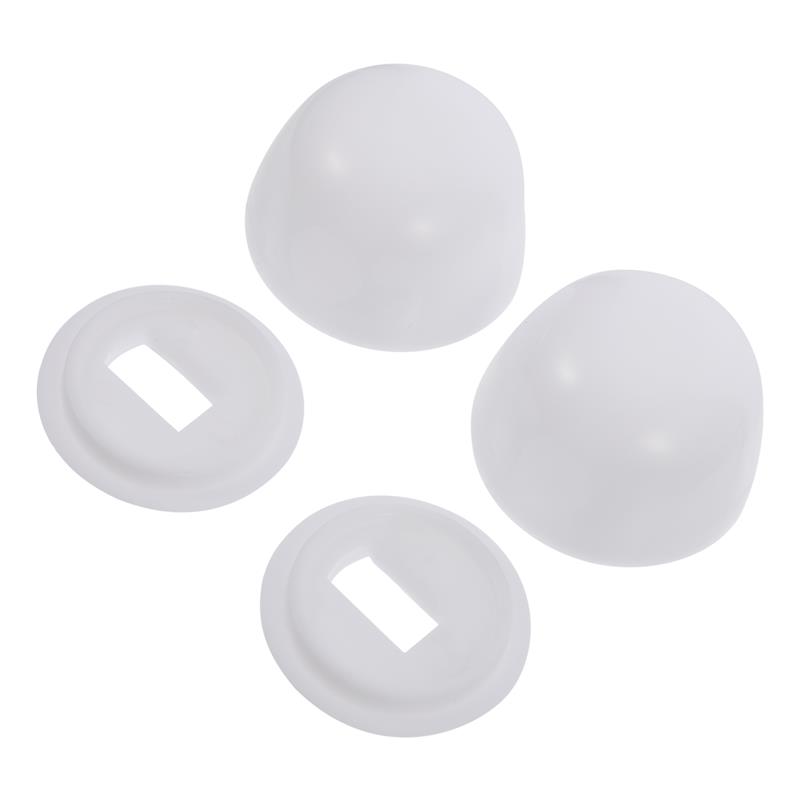 3 Pares de Accesorios para Asiento de Inodoro Ferretería Tapas para Tornillos de Inodoro Cubierta Lisa para Tornillo Tapas de Plástico para Suelo