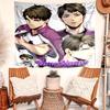 Ushijima Wakatoshi Tapestry with Custom Name Wall Hanging Room Background Cloth Home Decor Beach Mat Yoga Mat Sofa Bed Sheet