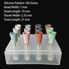 Jnsur Dental Dentistry Polishing Kit 12Pcs Silicone Grinding Heads For Low Speed Handpiece Ceramic/Composite/Metal/Alloy Teeth