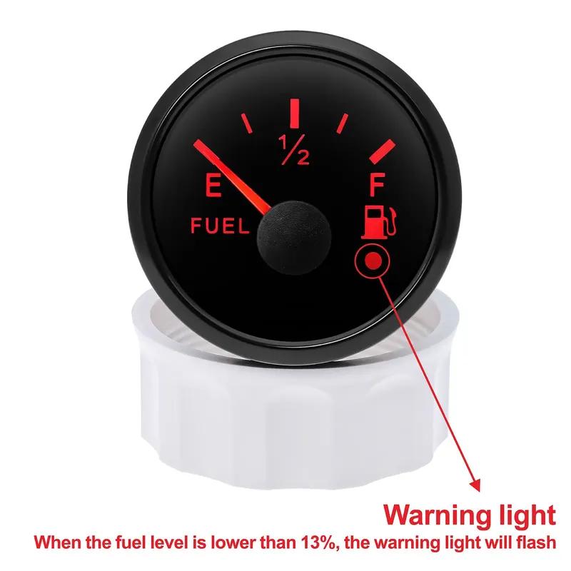 Universal Car Fuel Gauge+Fuel Level Sensor 100~600mm for 52mm Fuel Level Gauge 240-33Ohm Oil Float Level Sensor Car Boat Custom