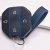 Silicone Smart Key Fob Cover for Chery JETOUR Freedom Traveler Tiggo 7 Pro with Keychain Honeycomb Texture Racing Stripe Smart Remote Key Protector
