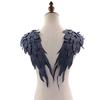 2lots Elegant Angel Wing Fabric Appliques Creative Pattern Patches Bridal Dress for Bridal Attires