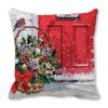 Fashion Peach skin velvet Christmas PillowCase Square Navidad Xmas Cushion Cover Santa Claus Sofa Pillow Cover Christmas