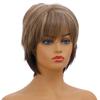 Syntetyczne damskie mieszane blond brązowe krótkie peruki peruki z naturalnych włosów odporne na ciepło peruki do włosów dla kobiet
