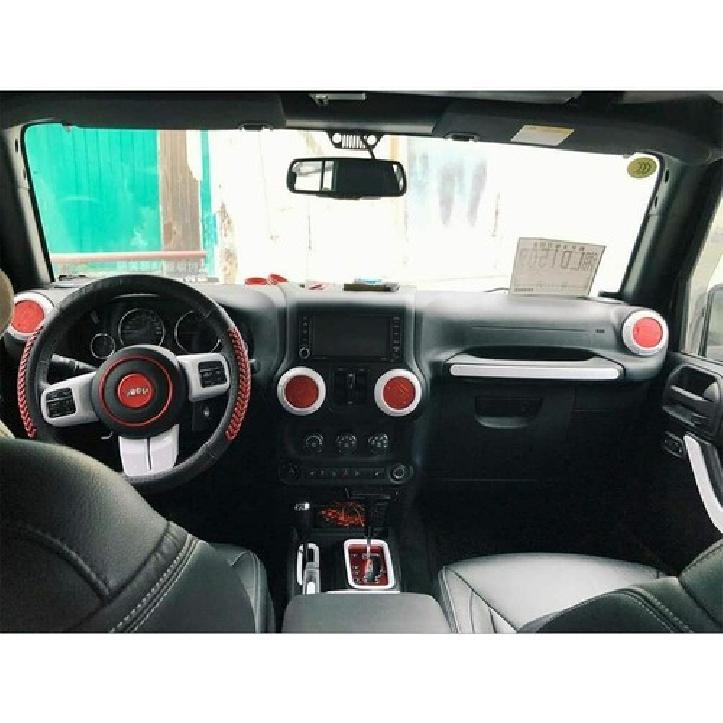 18x Inner Accessory Full Set Decor Trim Cover For Jeep Wrangler JK 2011-17 White