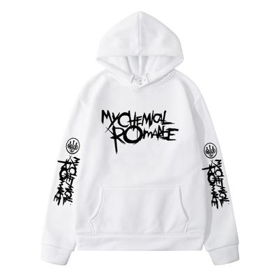 My Chemical Romance Mcr Zespół Nadrukowana Bluza Casualowa Męska i Damska Tej Samej Wysokiej Jakości Modna Luźna Oversizeowa Bluza z Kapturem