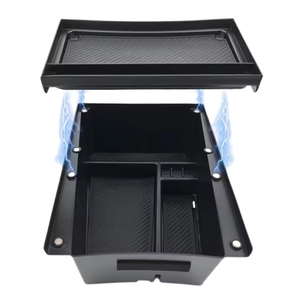 Car Armrest Under Storage Box Organizer Tray For Kia Ev3 Car Interior Sorting And Storage Wear Resisting & Scratch-resistant