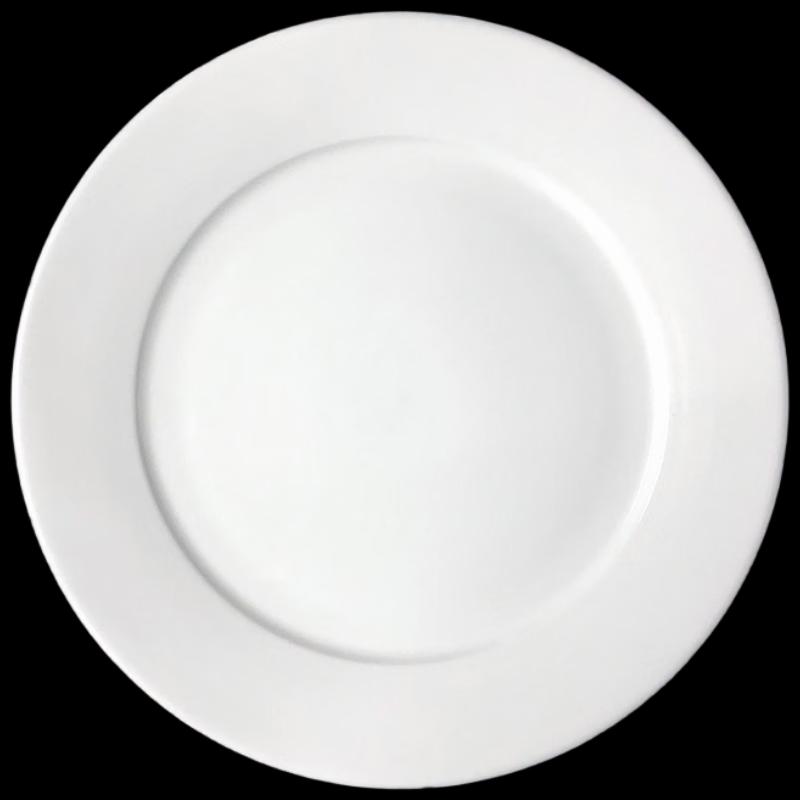 MUTTI 8-inch Pure White Ceramic Flat Plates