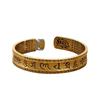 Antik brons mantraarmband: Herrhjärtasutran & Damlotus Buddhistiskt Armband