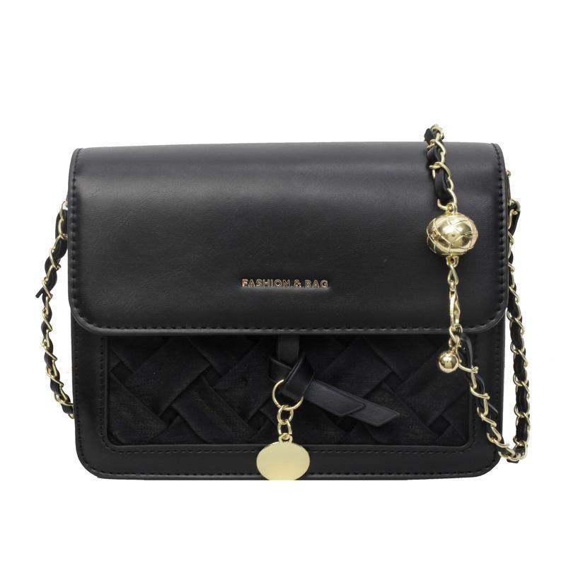 Premium Sinn für leichte Luxus Kontrastfarben Design Sinn gewebte kleine quadratische Tasche Damen Pendeln Temperament einfach Nische Kette Umhängetasche