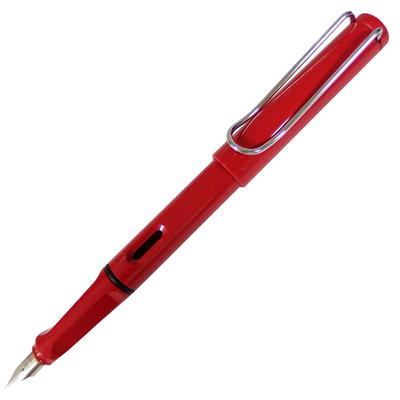 LAMY Safari Fountain Pen Red L16 Nib Size F (Fine) Cartridge/Converter Compatible Red
