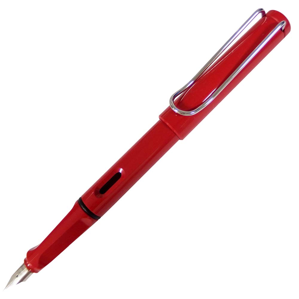 LAMY Safari Fountain Pen Red L16 Nib Size F (Fine) Cartridge/Converter Compatible Red