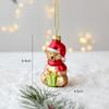 Western Decor Christmas Glass Pendant Snowman New Year Ornaments  Party Supplies