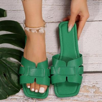 2025 Summer Slides Open Toe Flat Casual Shoes Leisure Sandal Female Beach Flip Flops Big Size 43 Women Slippers  Ladies Shoes