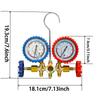 3-Way AC Manifold Gauge Set with Hoses for R12, R22, R404A, R134a | Automotive HVAC Refrigerant Diagnostic Tool
