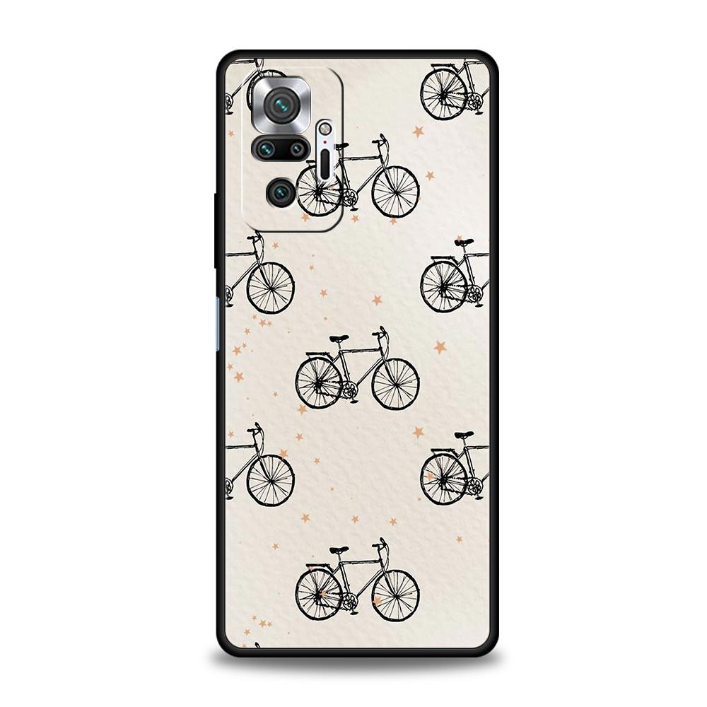 Mountain Bike Cycling Art Phone Case For Xiaomi Redmi Note 13 12 5G 11 10 Pro Plus 4G 9S 9 8 7 9T 13C 12C 10C 9C 9A Soft Cover
