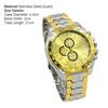 Fashion Men Stainless Steel Quartz Analog Sport Wrist Watch Father's Day Gift