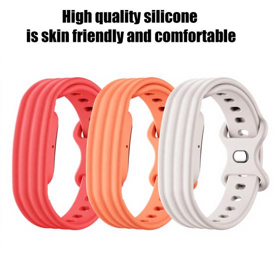 Jijijing Silicone Band for Google Fitbit Air, Water Sweat Resistant Sport Band, Adjustable Fitness Tracker Strap Replacement