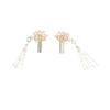 Fashion Chinese Pearl Hanfu Earrings Set Antique Chinese Hair Stick Headdress Hairpin Hair Comb