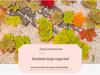 Artificial Red Maple Leaf & Green Leaves Decoration for Kindergarten, Shop Windows, and Landscaping