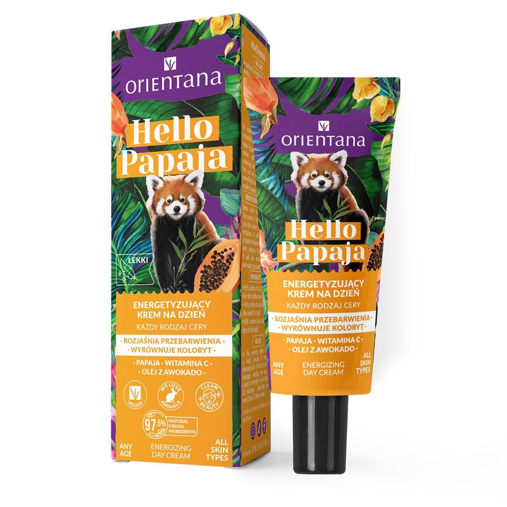 

ORIENTANA - HELLO PAPAJA Energetyzujący krem do twarzy na dzień Witamina C Olejek z awokado, 40ml