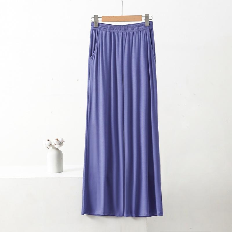 Spring Summer Autumn Solid Colour 8XL Straight Pants with Pockets Elastic Waist Loose Trousers Casual Loose High Waist Trousers Casual Yoga Trousers
