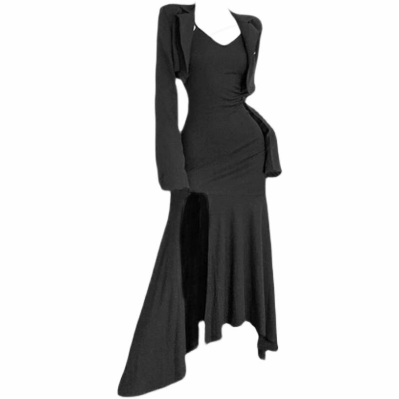 

Амазон Юбка с разрезом Короткое пальто Оверсайз Женская одежда Slip Skirt L