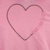 LOVEMOSCHINO Heart rhinestone Long sleeve Sweatshirts 40 pink Women Used